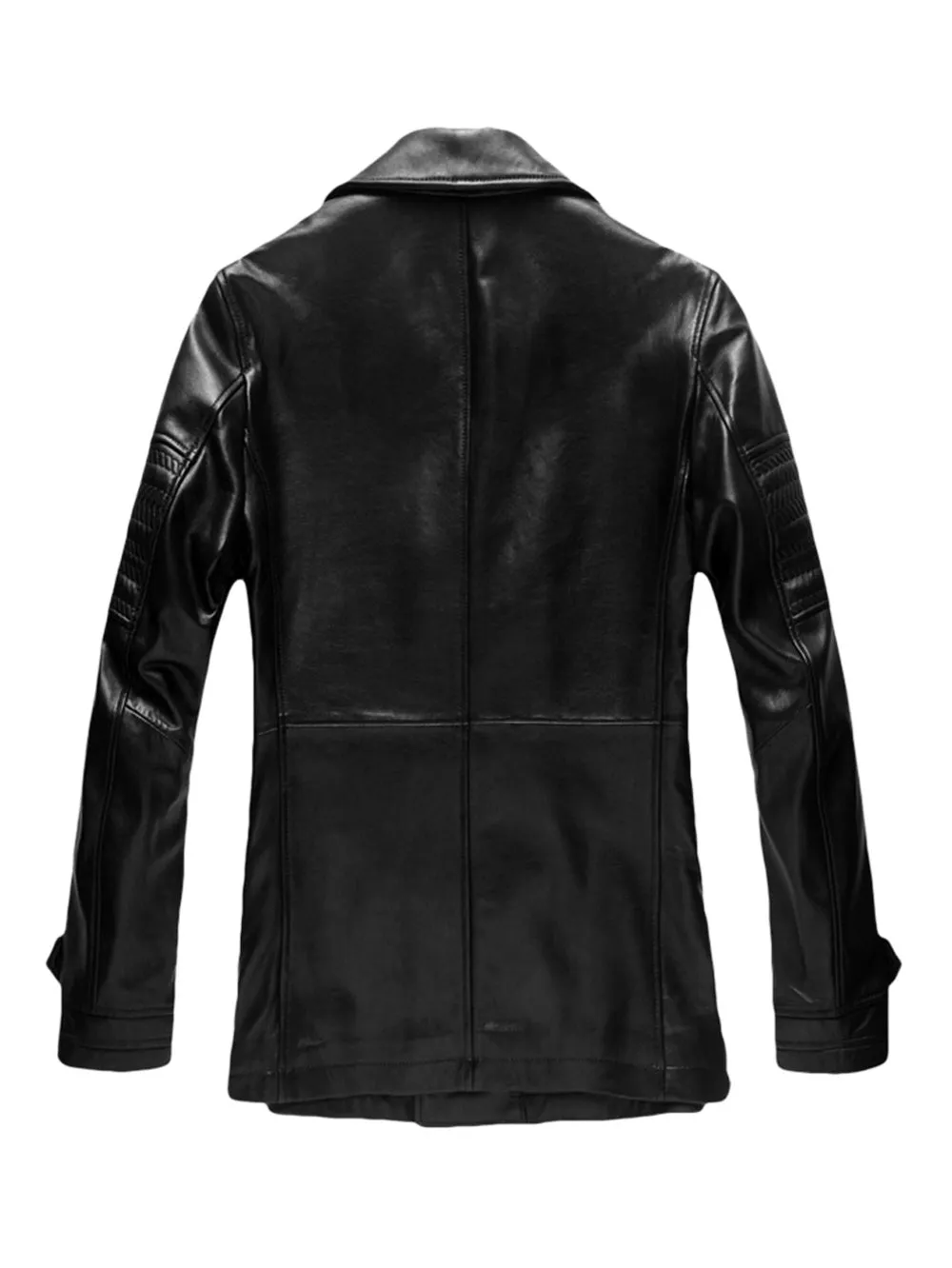 Romanov Themed Leather Trench Coat for Men