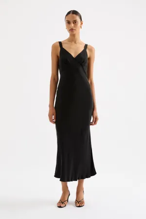 RONI CUPRO SLIP DRESS