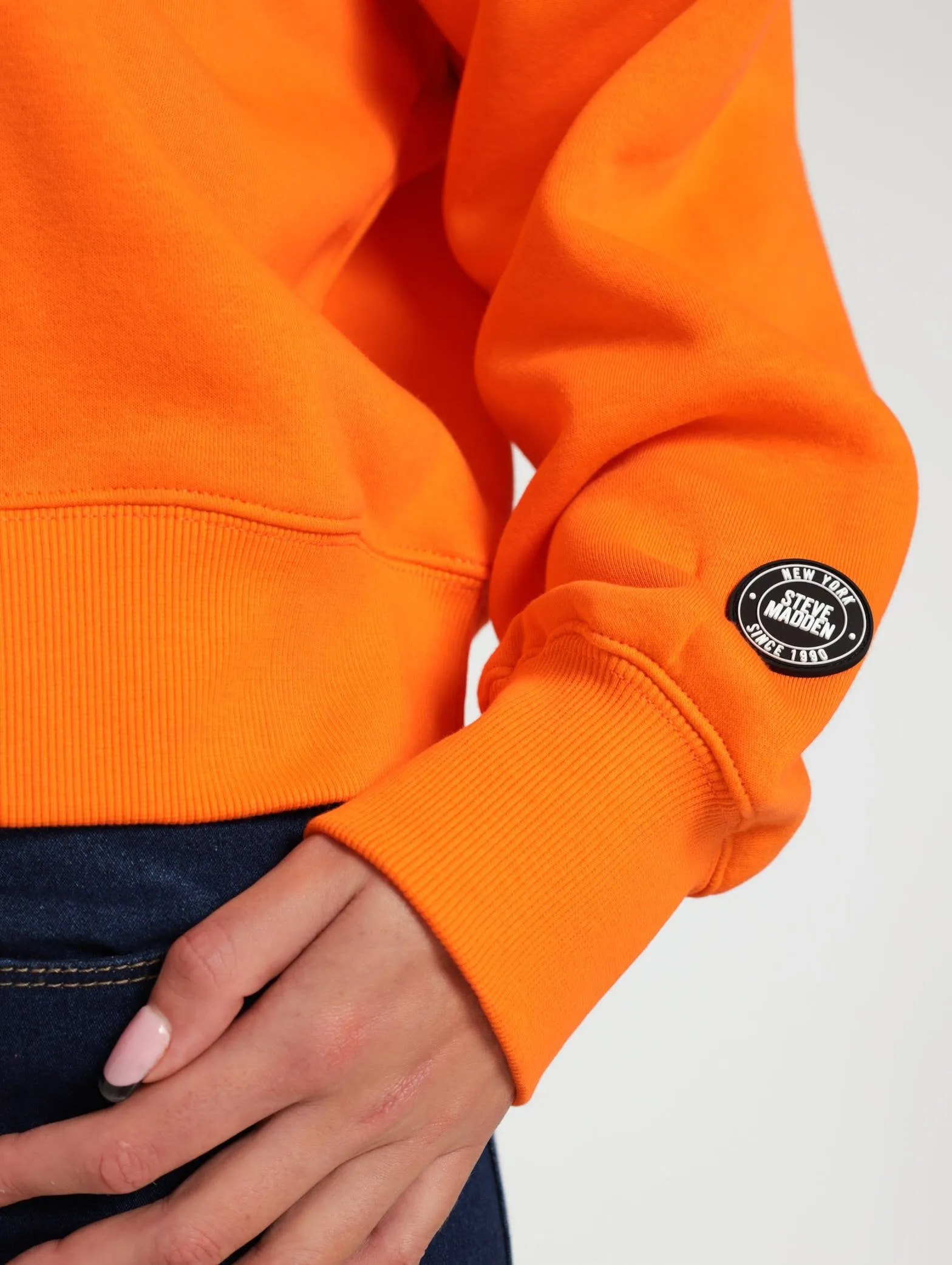 Rosie Oversized Crew Raglan - Orange