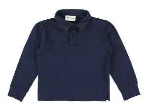 Ruben Navy Long Sleeve Polo