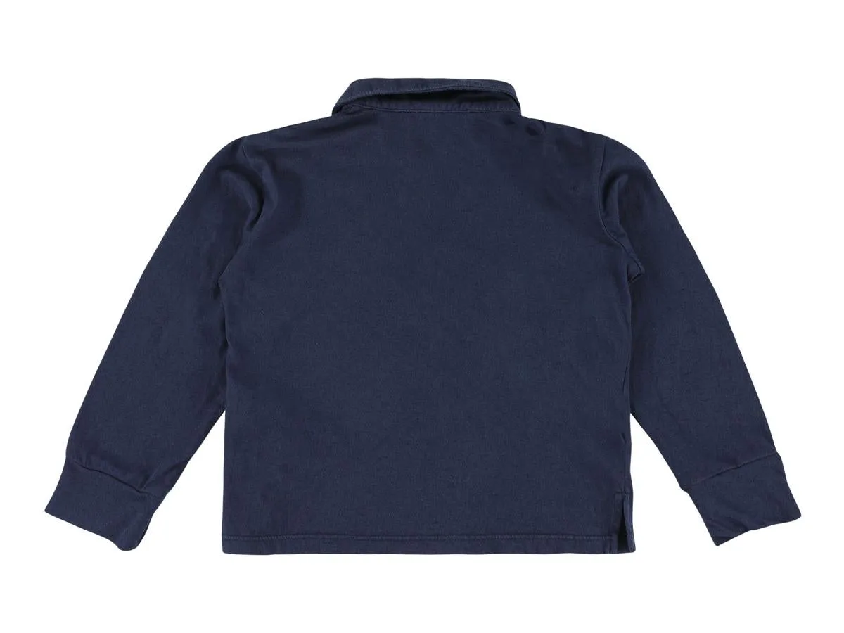 Ruben Navy Long Sleeve Polo