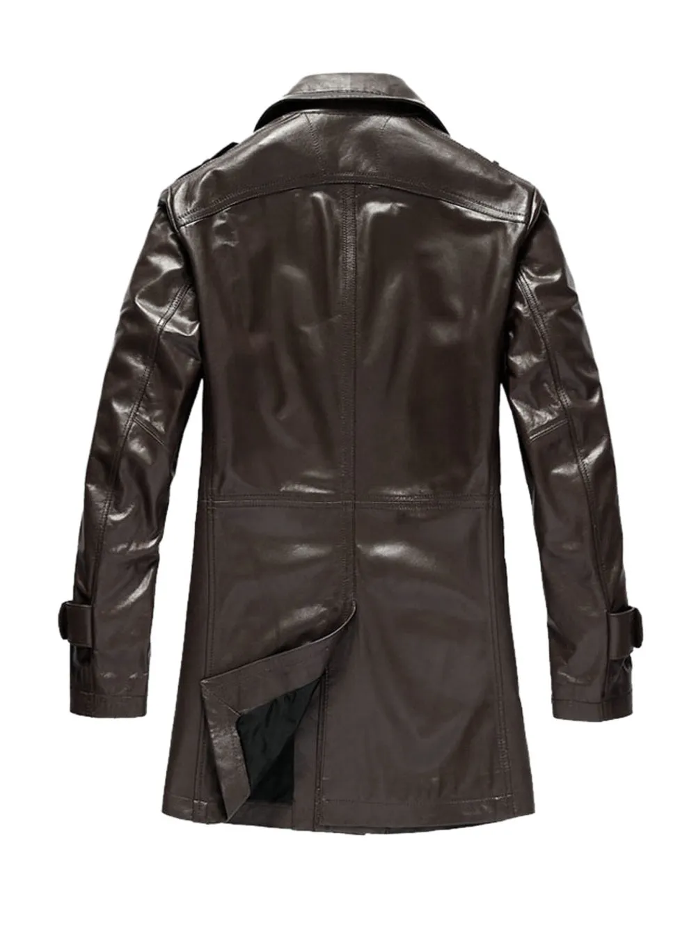 Rugged Trendy Leather Coat for Men