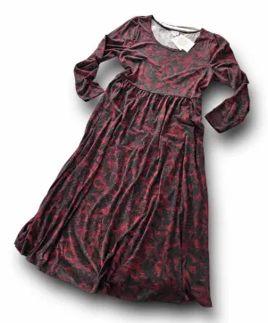 Ryane - Black Burgundy Floral