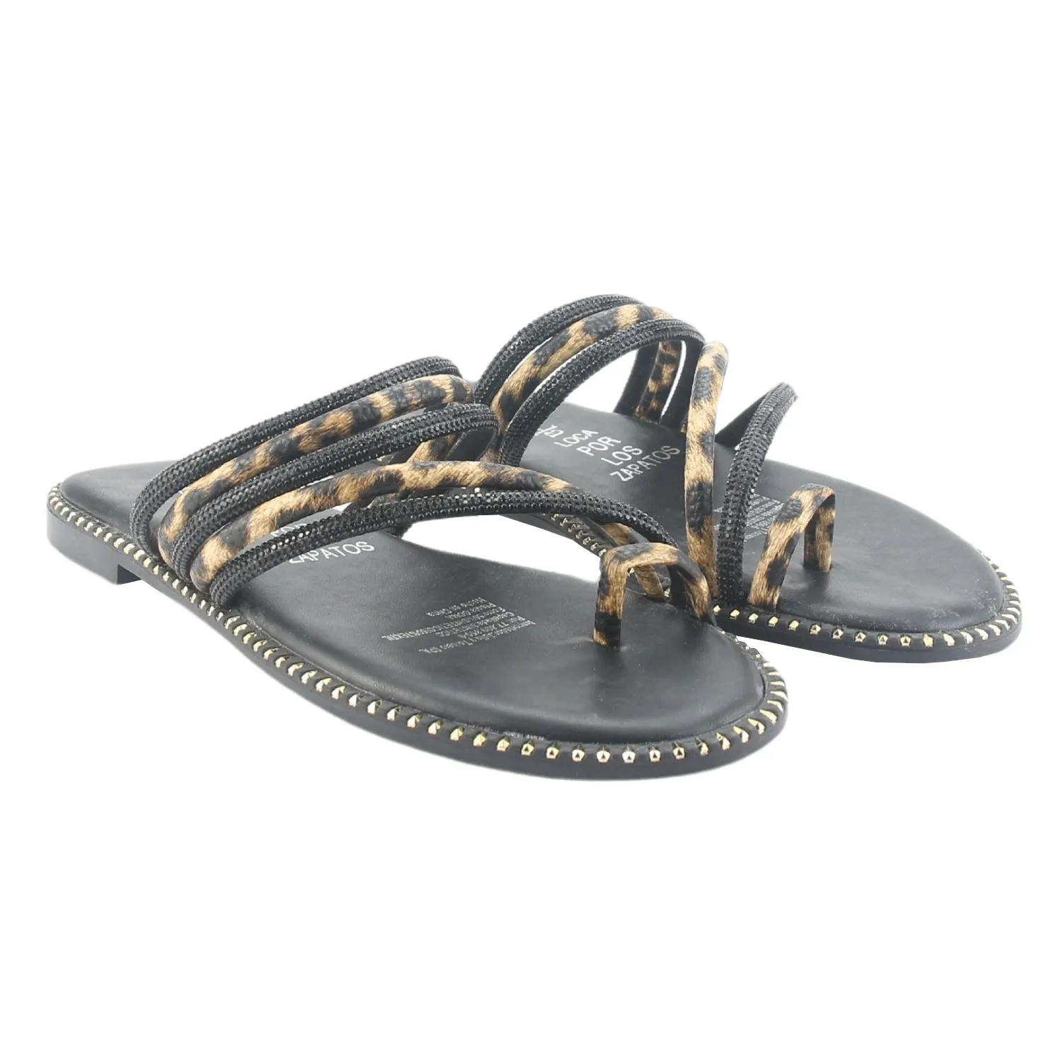 Sandalia Chalada Mujer Amalfi-1 Negro Print Casual