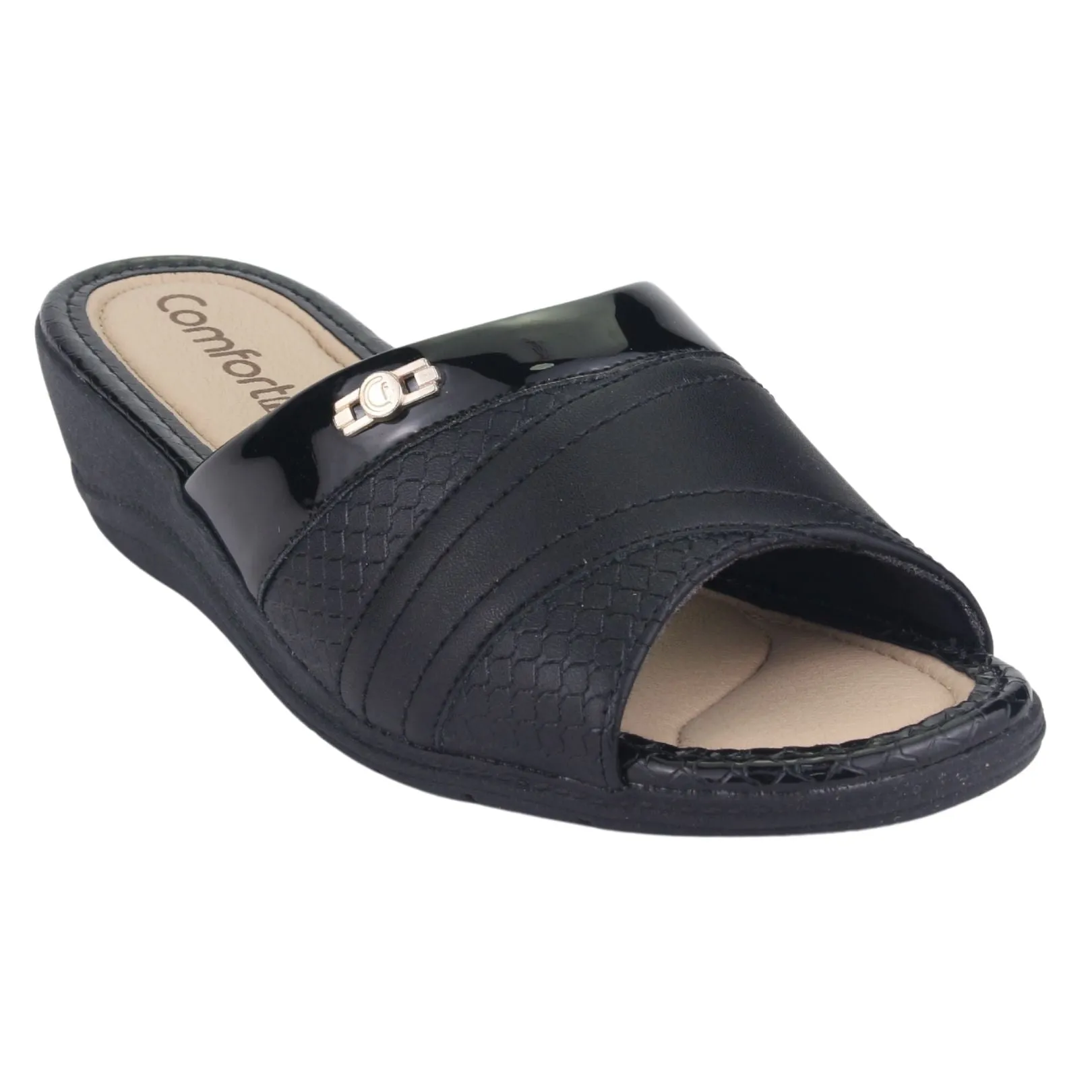 Sandalia Comfortflex Mujer 2296401 Negro Moda