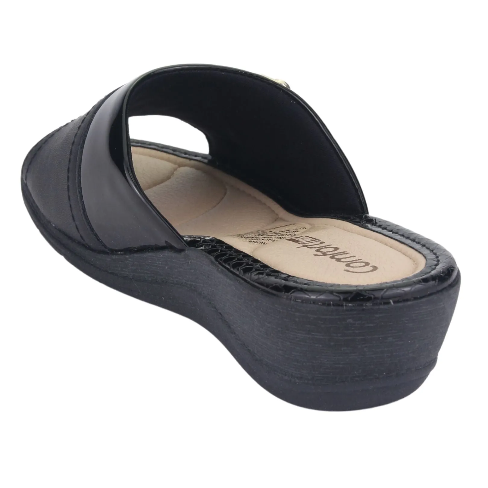 Sandalia Comfortflex Mujer 2296401 Negro Moda