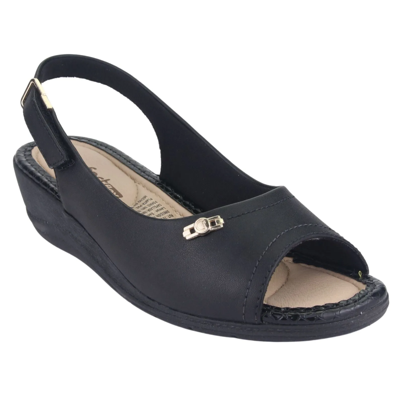 Sandalia Comfortflex Mujer 2296402 Negro Moda