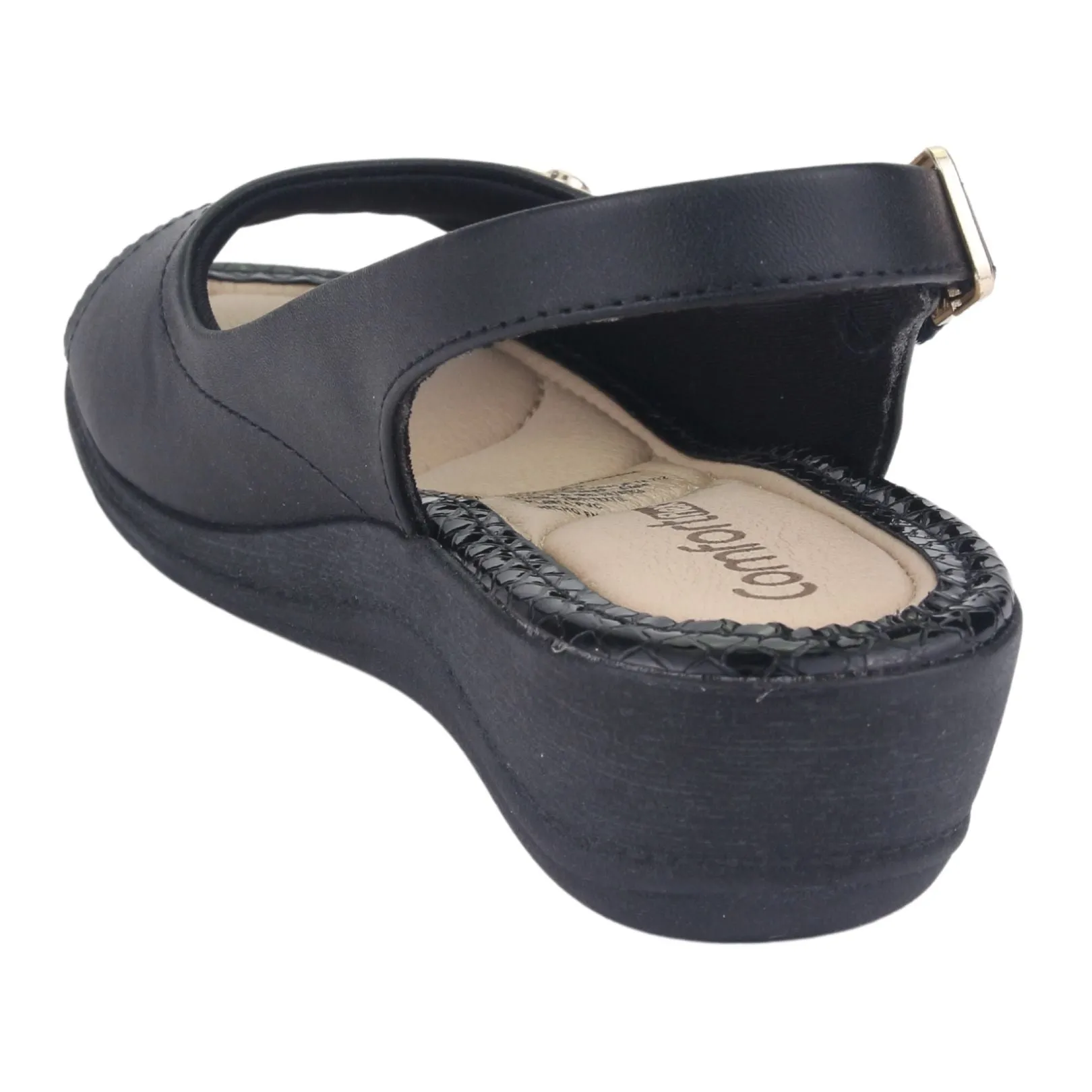 Sandalia Comfortflex Mujer 2296402 Negro Moda