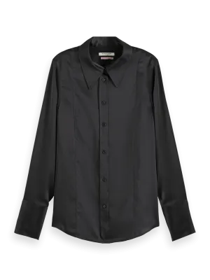 Scotch & Soda Satin Shirt - Black