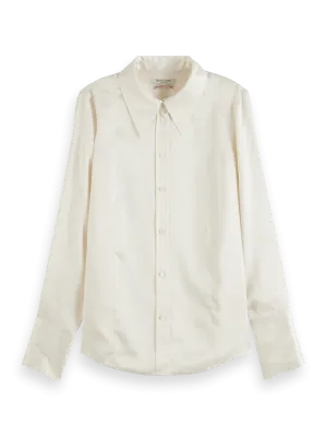 Scotch & Soda Satin Shirt - White