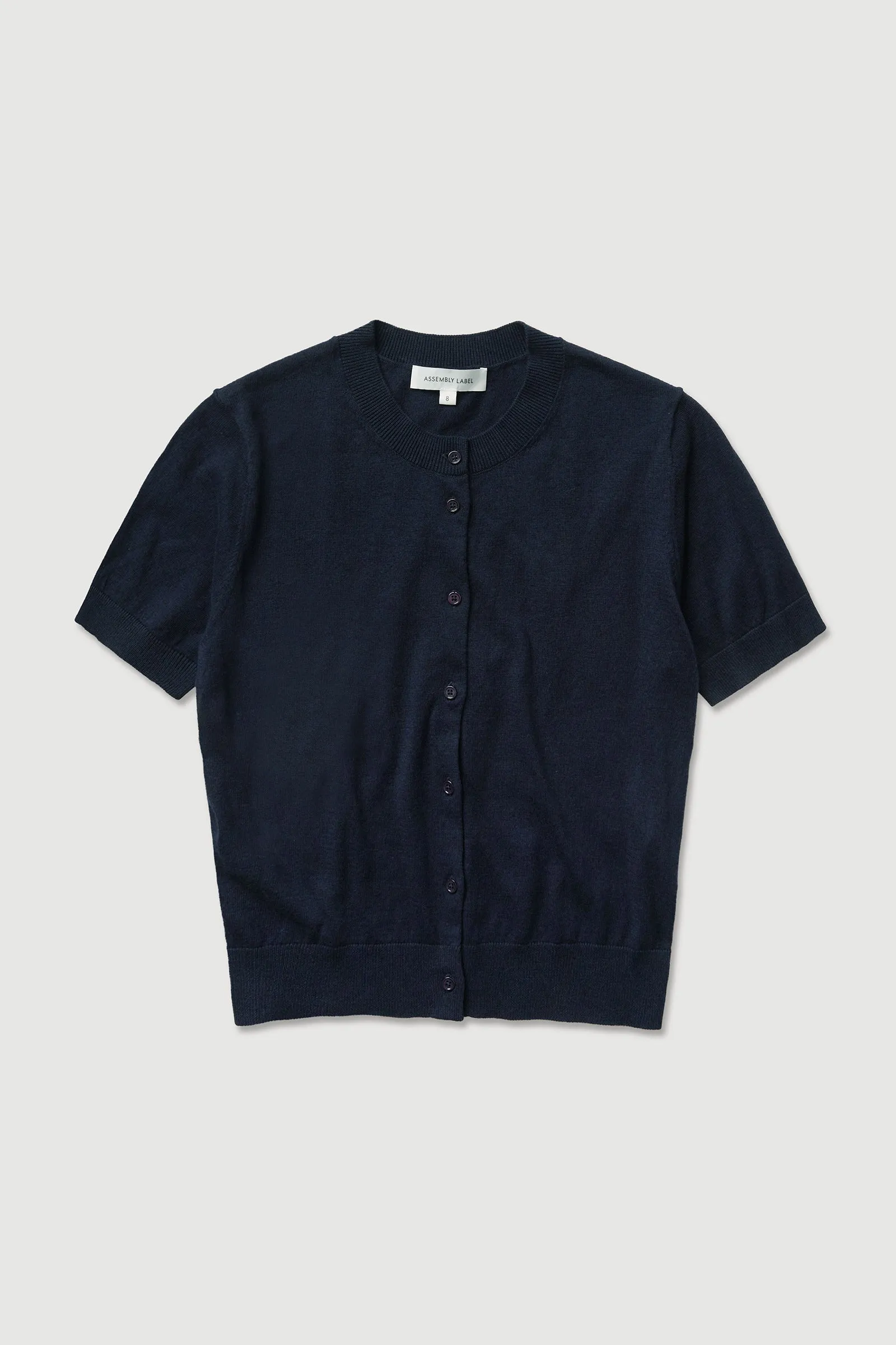 Semra Cotton Cashmere Short Sleeve Cardigan