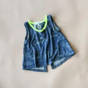 Shauna Top | Camo | Blue