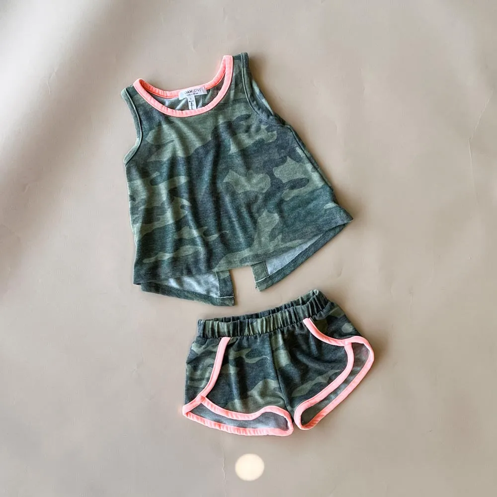 Shauna Top | Camo | Olive