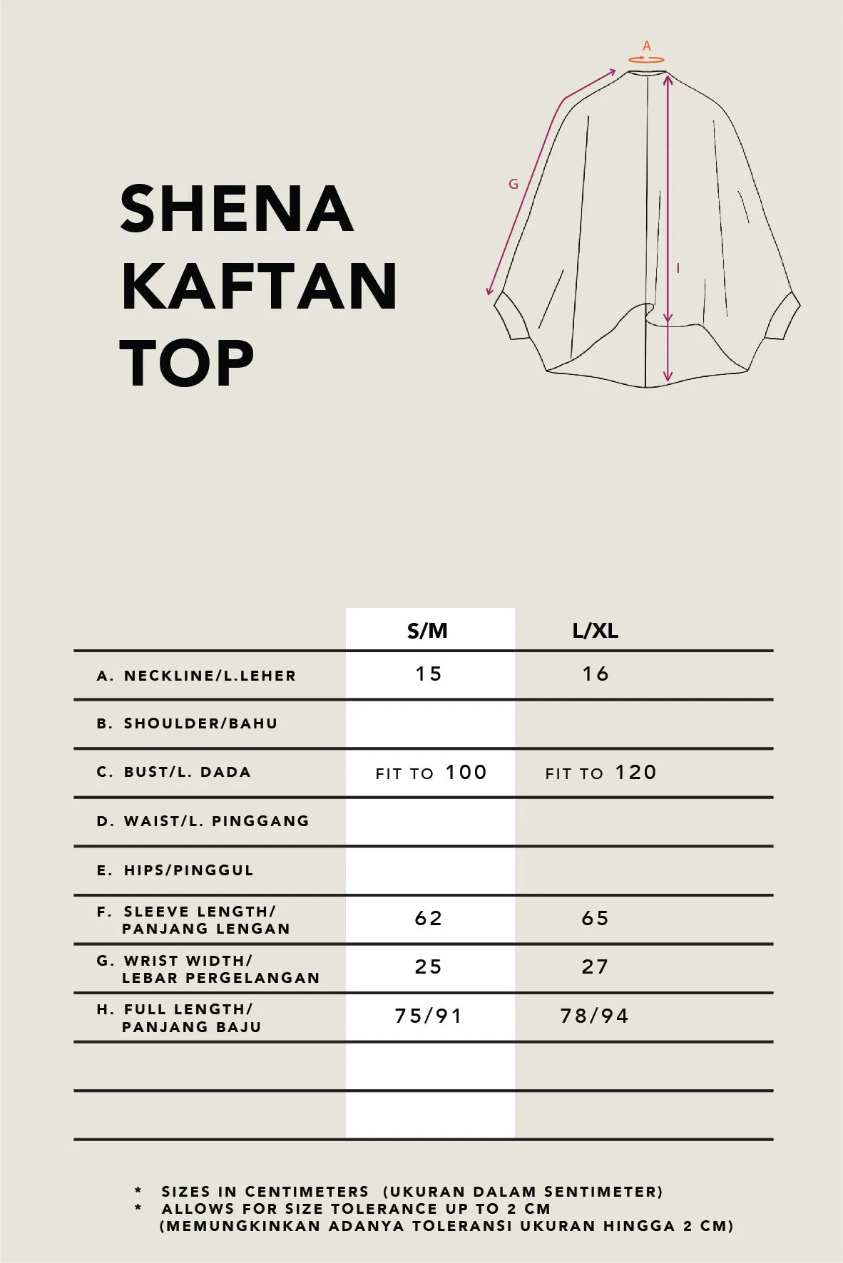 SHENA KAFTAN TOP TAUPE