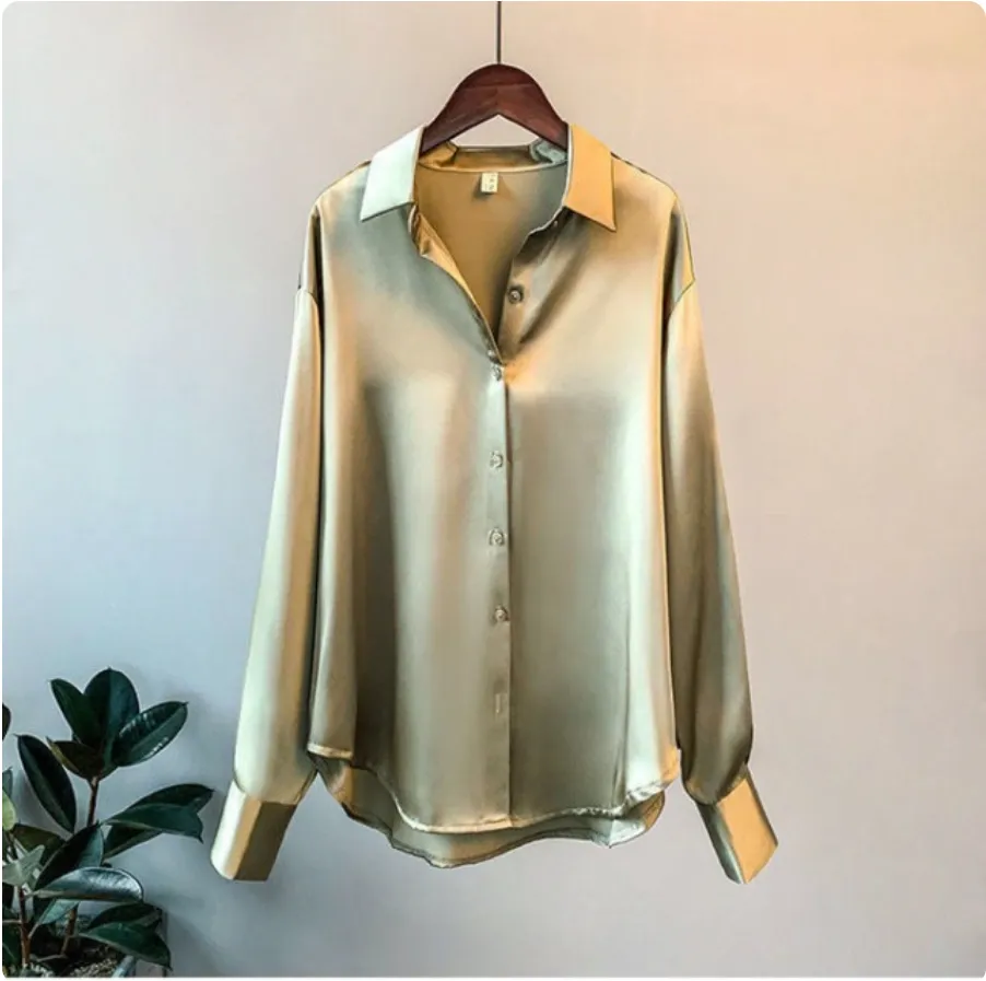 Silcia Elegant Satin Blouse