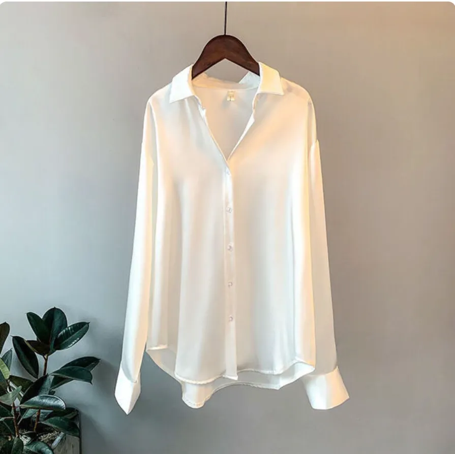 Silcia Elegant Satin Blouse