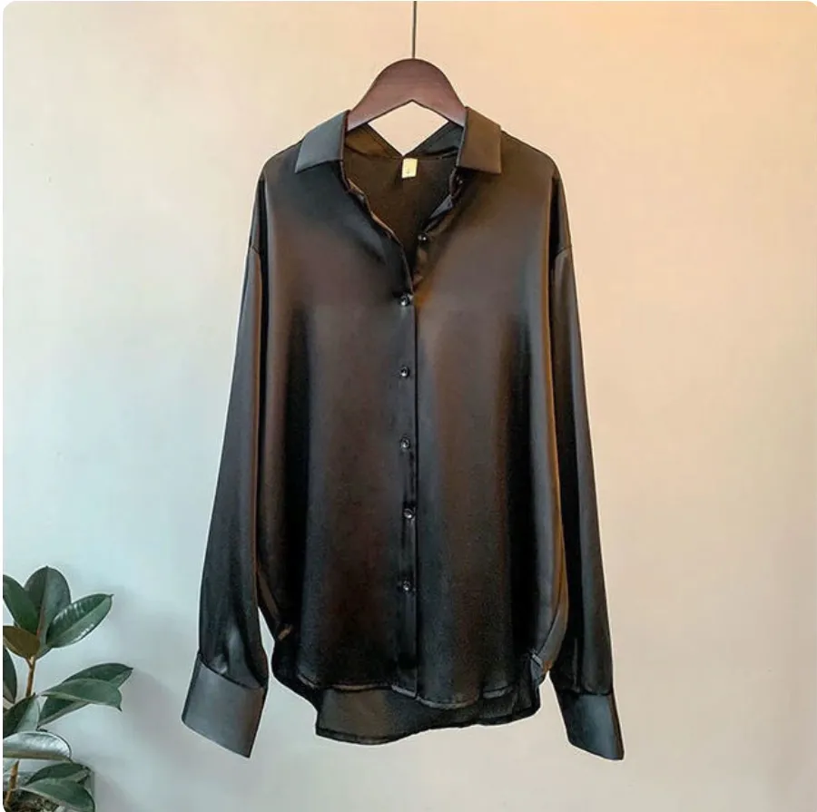 Silcia Elegant Satin Blouse