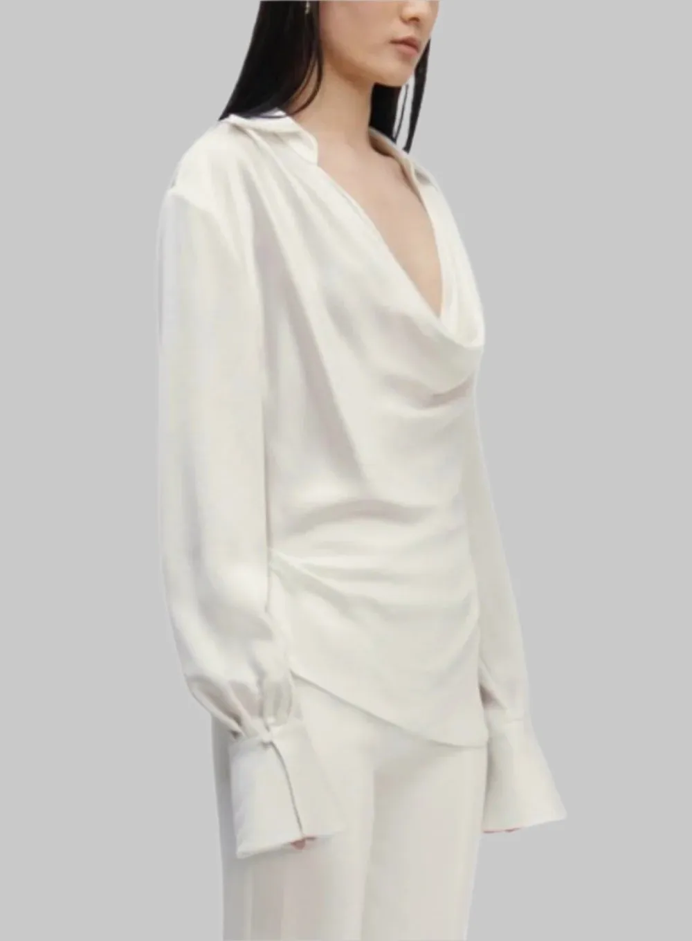 SIMKHAI | Symone Cowl Neck Top