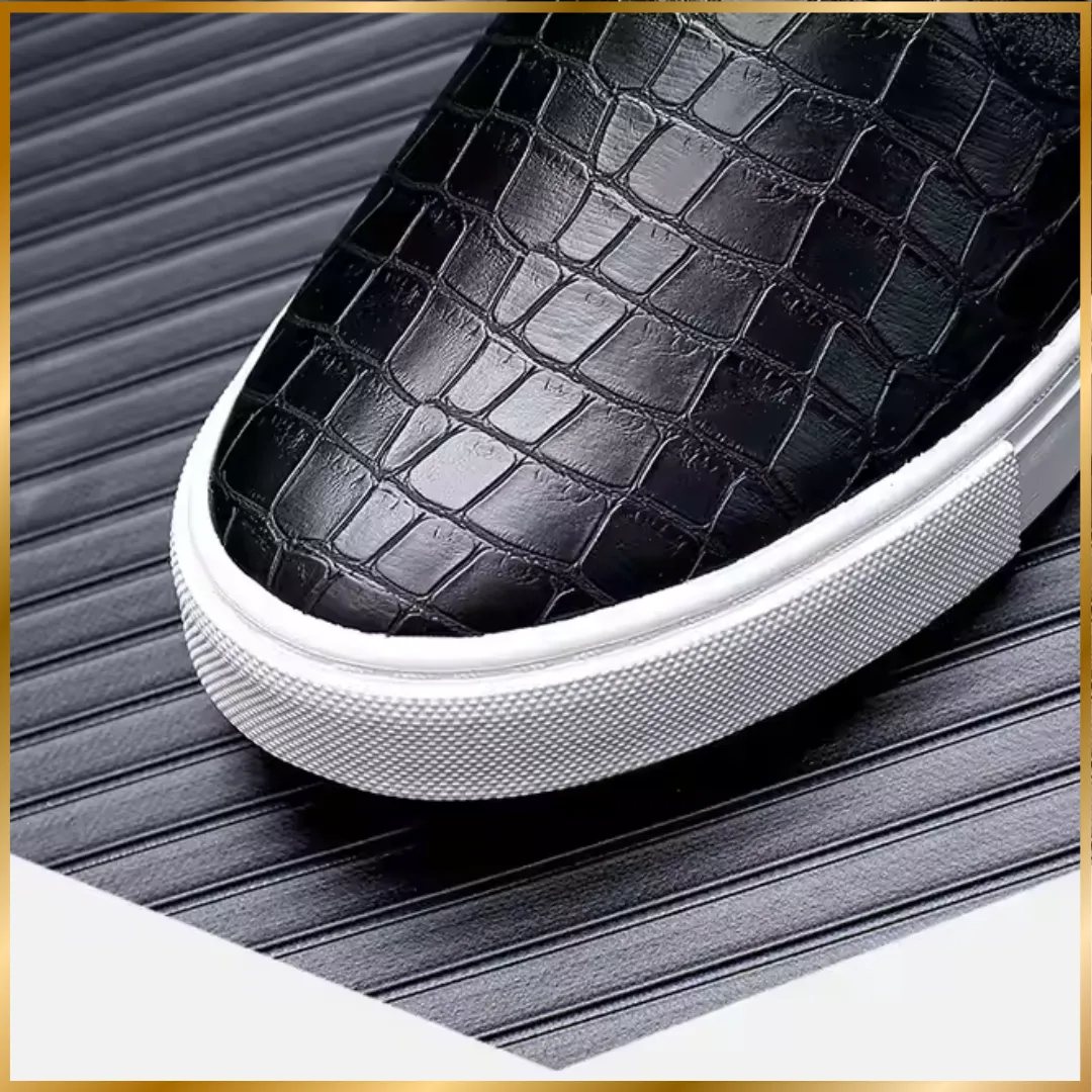 Skateboard Crocodile Leather Canvas