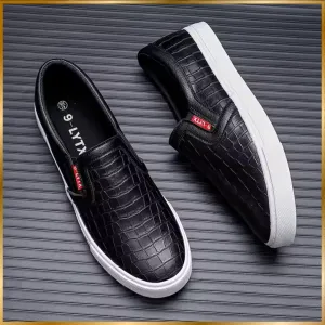 Skateboard Crocodile Leather Canvas