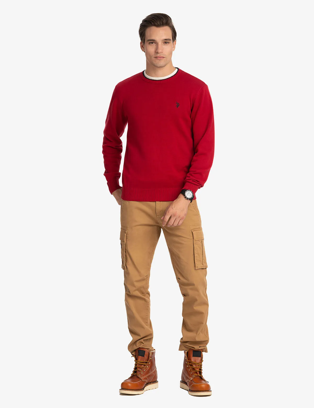 SLIM STRAIGHT CARGO PANTS