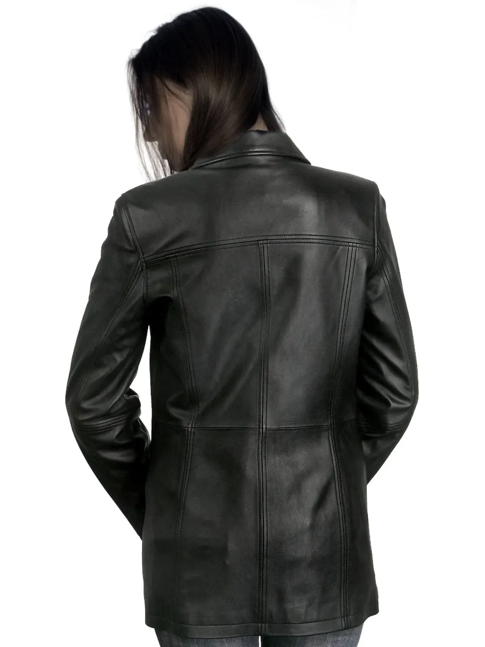 Soft Touch Lambskin Leather Coat for Women
