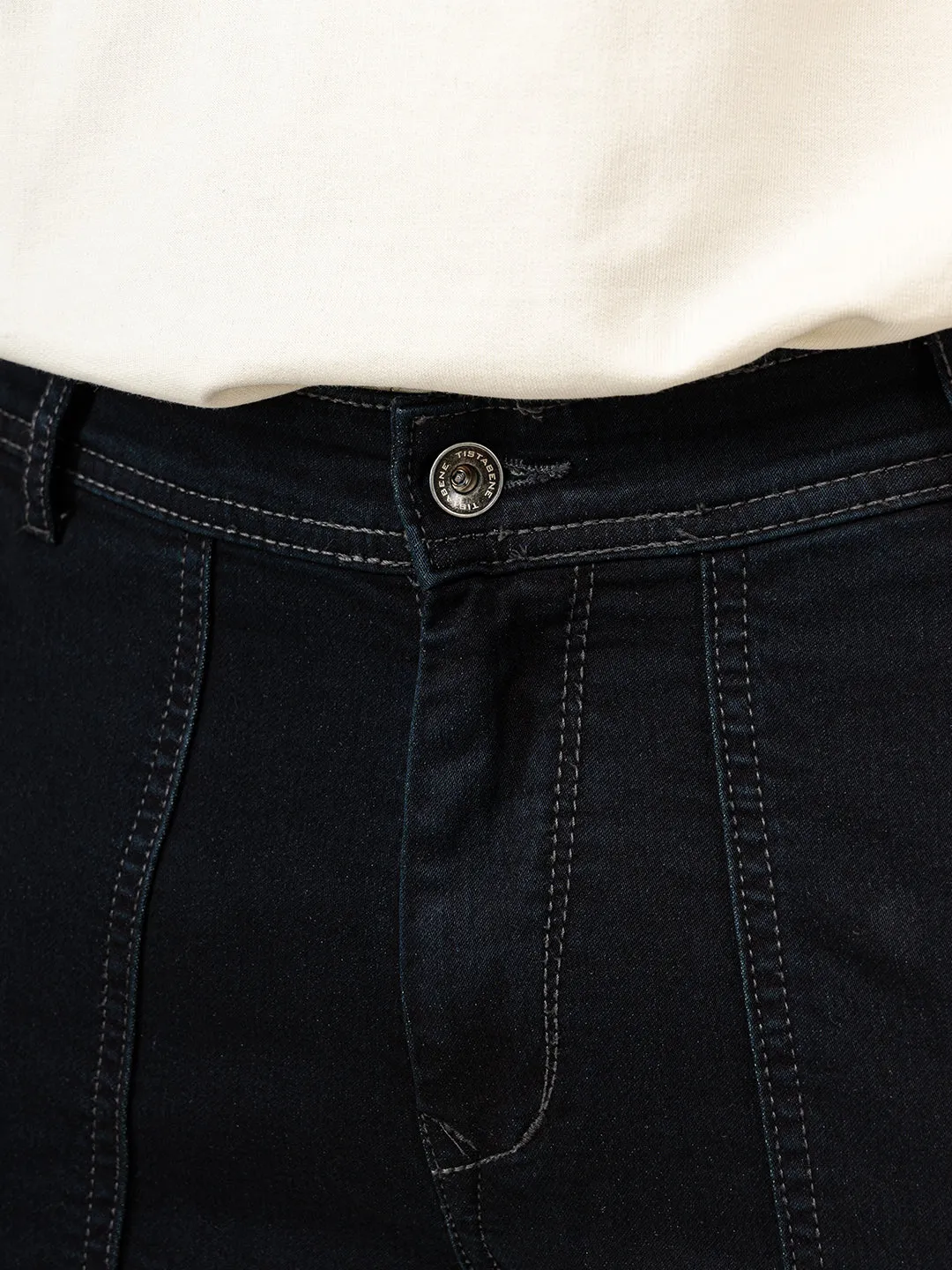 Solid Black Mens Cargo Pants
