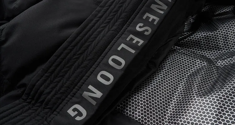 Solid Color Zip-up Down Jacket for Outdoor Adventures