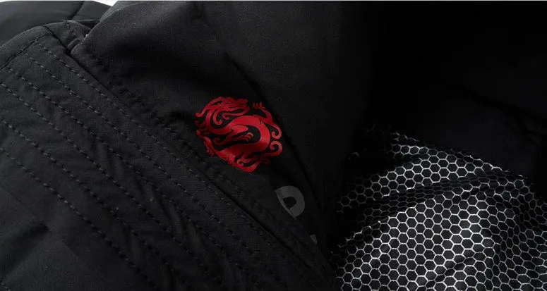 Solid Color Zip-up Down Jacket for Outdoor Adventures