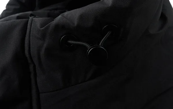 Solid Color Zip-up Down Jacket for Outdoor Adventures