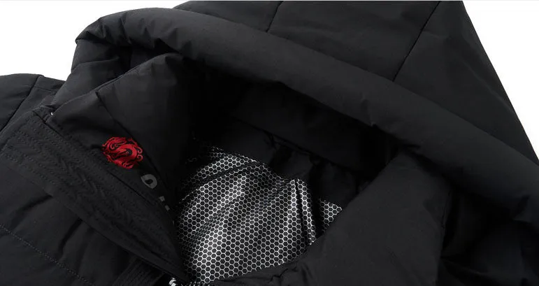 Solid Color Zip-up Down Jacket for Outdoor Adventures