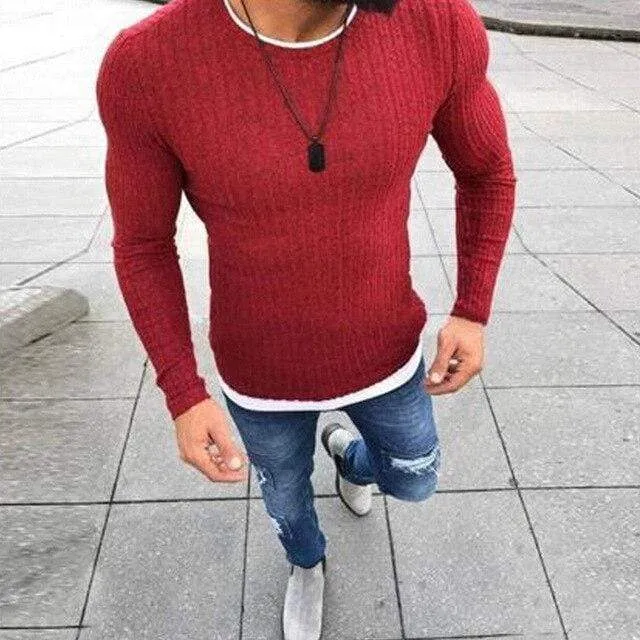 Solid Skinny Sweater