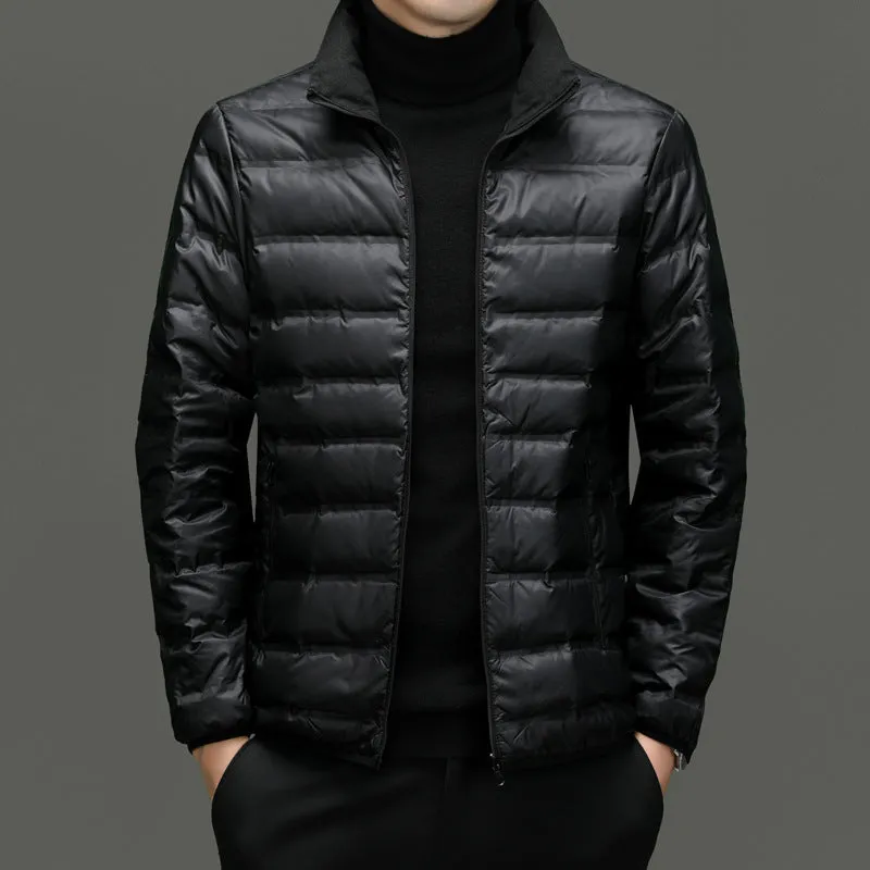 Solid Stain-resistant Padded Down Jacket for Men