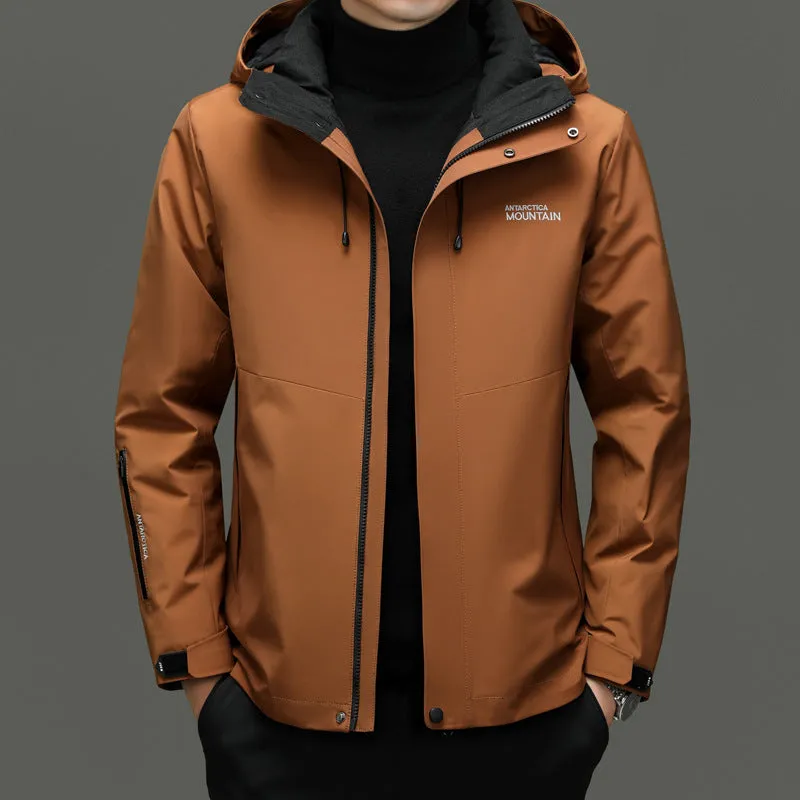 Solid Stain-resistant Padded Down Jacket for Men
