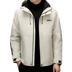 Solid Stain-resistant Padded Down Jacket for Men
