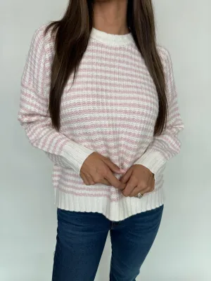 Splendid Robyn Stripe Sweater Cotton Candy Stripe