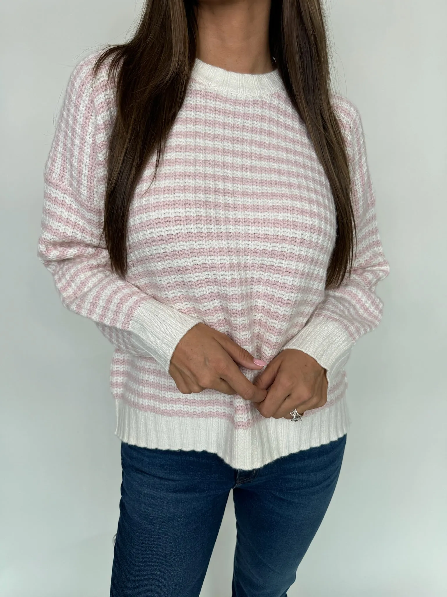 Splendid Robyn Stripe Sweater Cotton Candy Stripe