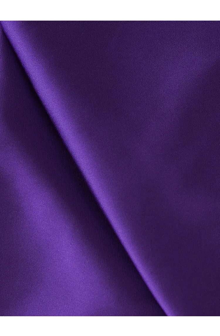 Stacy V Neck Long Sleeve Pleated High Waist Slim Long Dress
