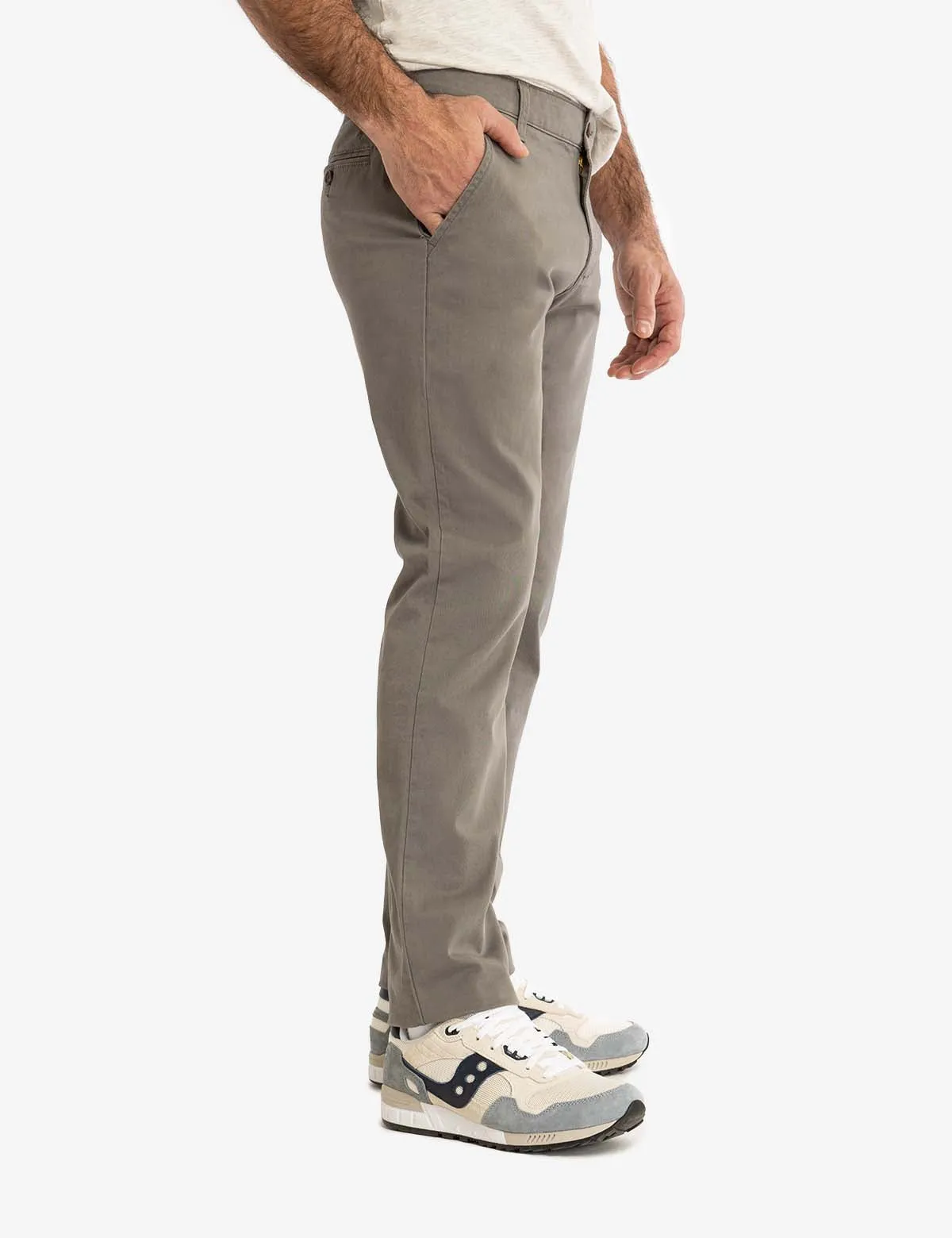 STRAIGHT TWILL CHINO PANTS