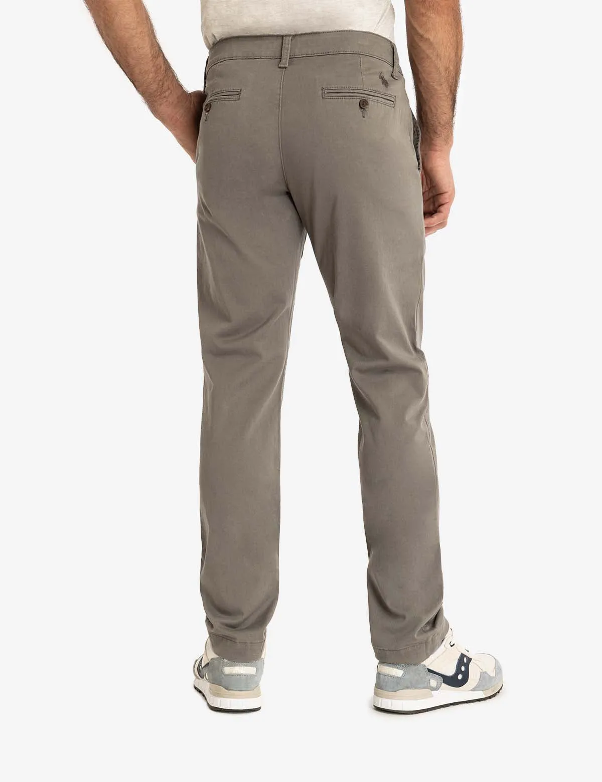 STRAIGHT TWILL CHINO PANTS