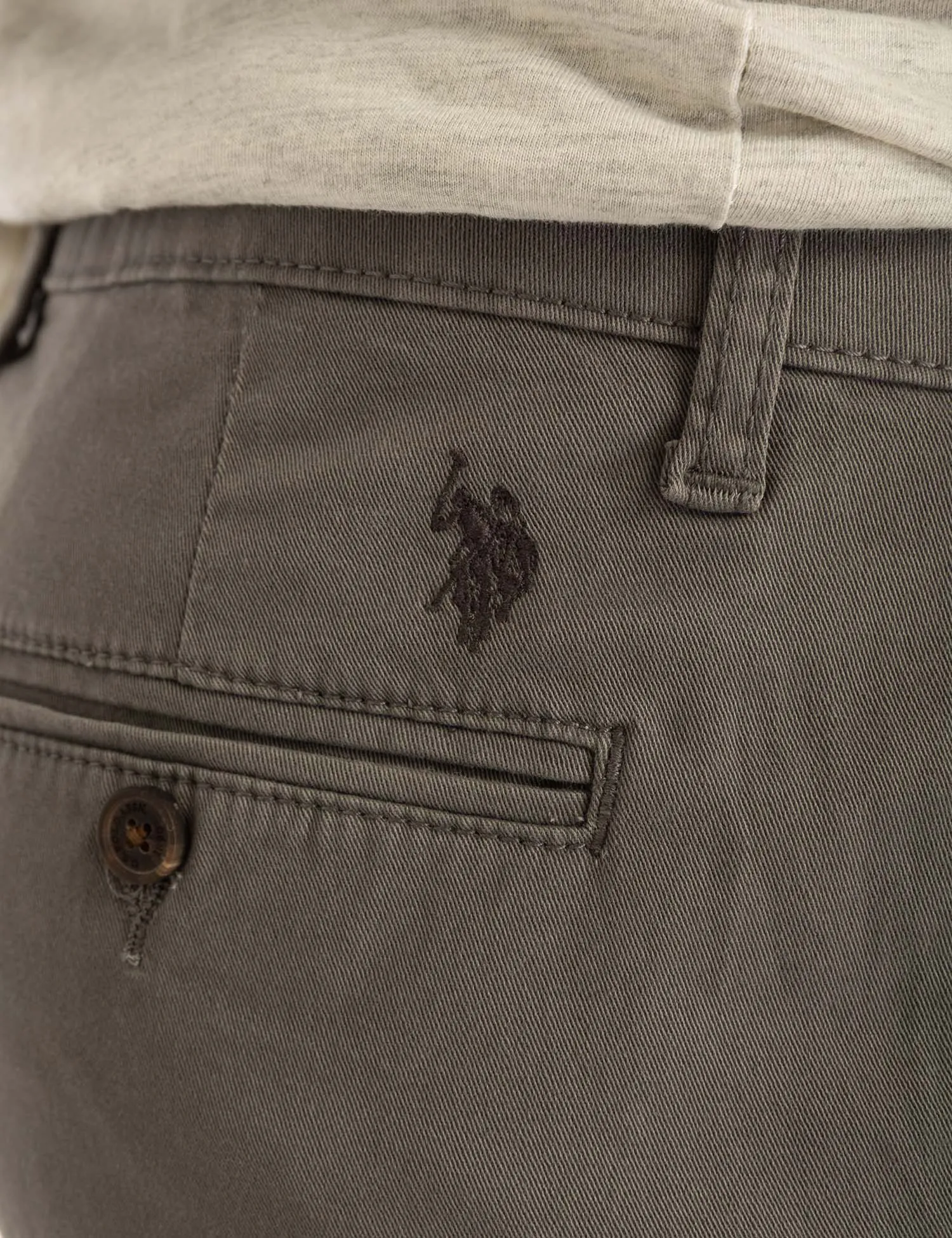 STRAIGHT TWILL CHINO PANTS