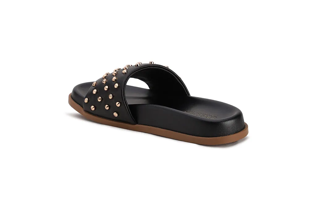 Studs Embellished Slides