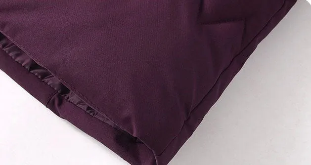 Stylish Hip-Length Zip-Up Padded Puffer Jacket for Women