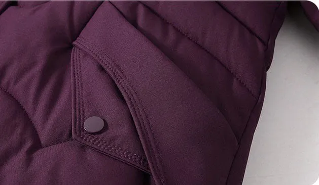 Stylish Hip-Length Zip-Up Padded Puffer Jacket for Women