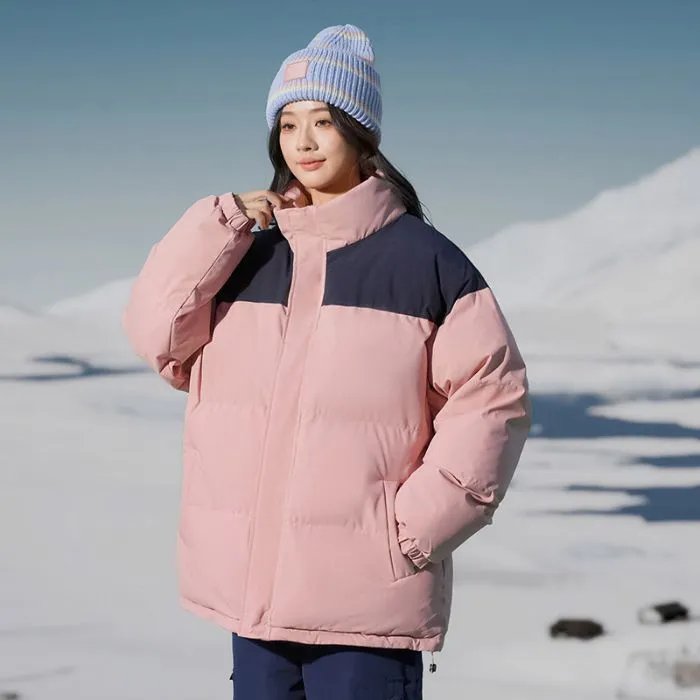 Stylish Patchwork Puffer Jacket for Ultimate Warmth and Comfort