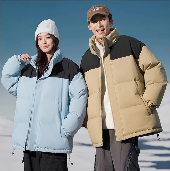 Stylish Patchwork Puffer Jacket for Ultimate Warmth and Comfort