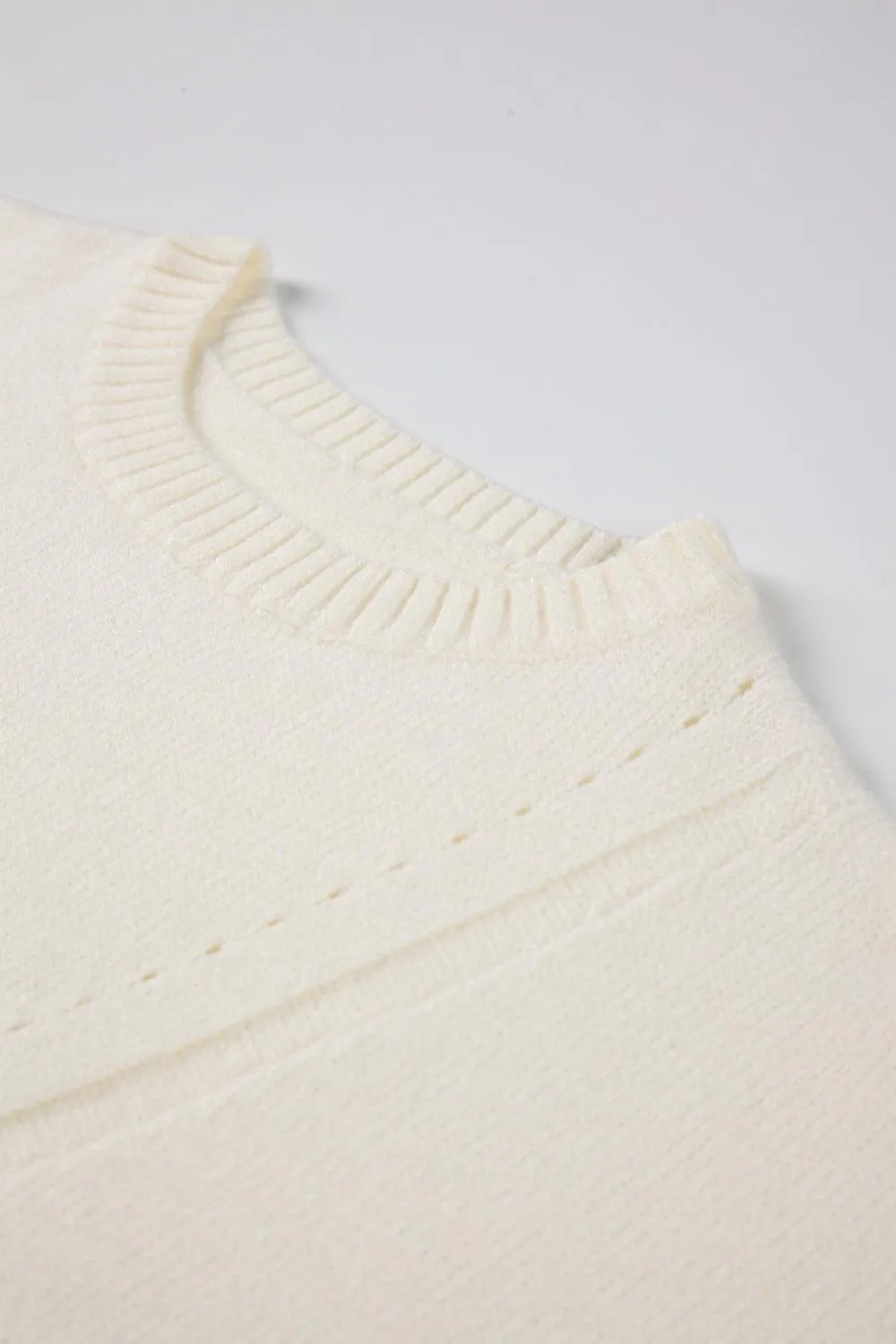 Sunday Groove Cashmere Blend Sweater - Cream
