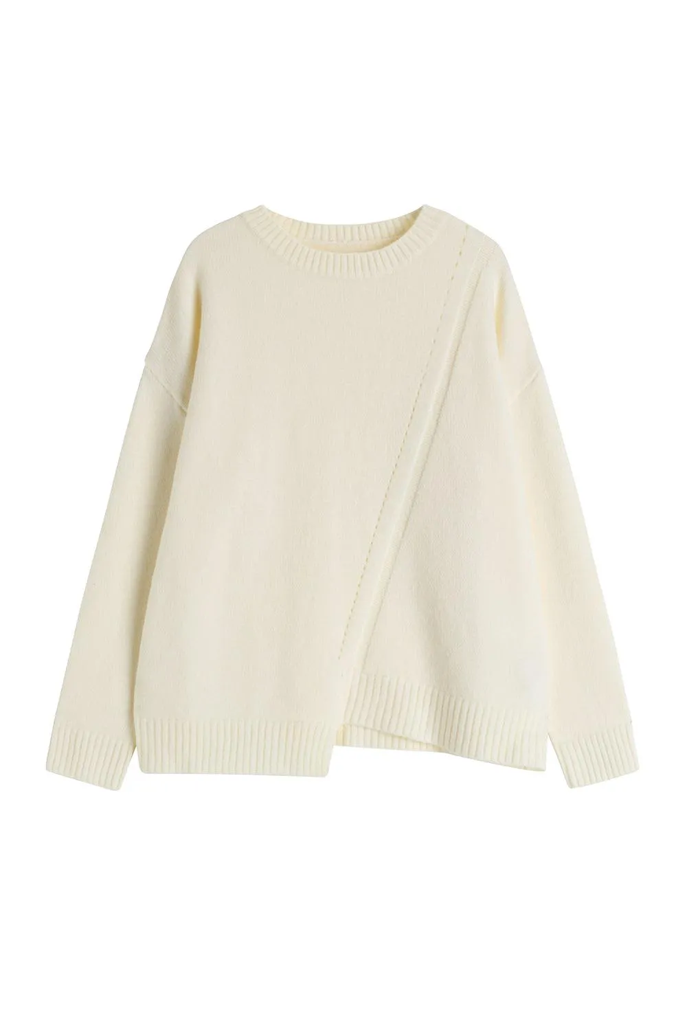 Sunday Groove Cashmere Blend Sweater - Cream