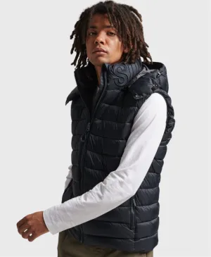 Superdrug Classic Fuji Hooded Padded Gilet Navy