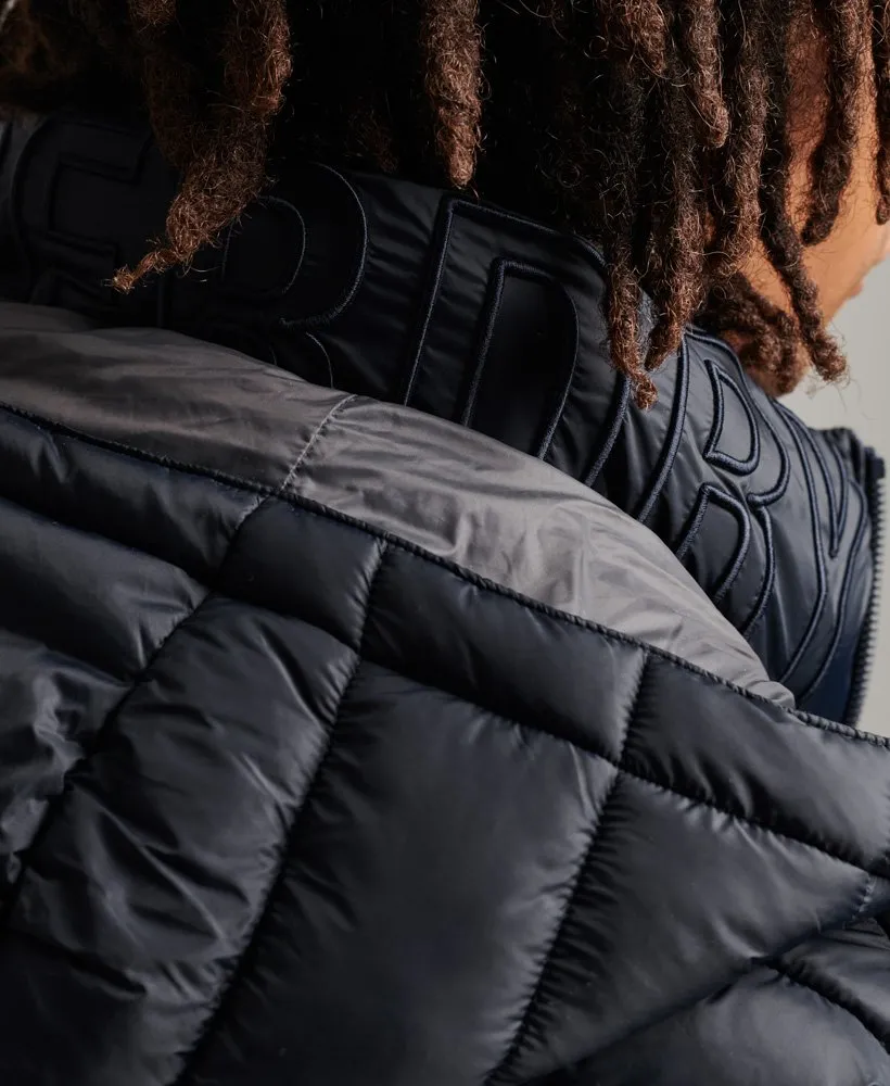 Superdrug Classic Fuji Hooded Padded Gilet Navy